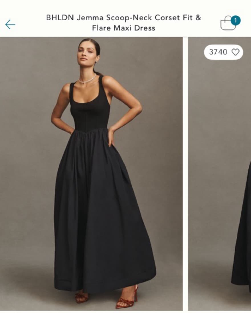 BHLDN Jemma Scoop-Neck Corset Fit - Image 1