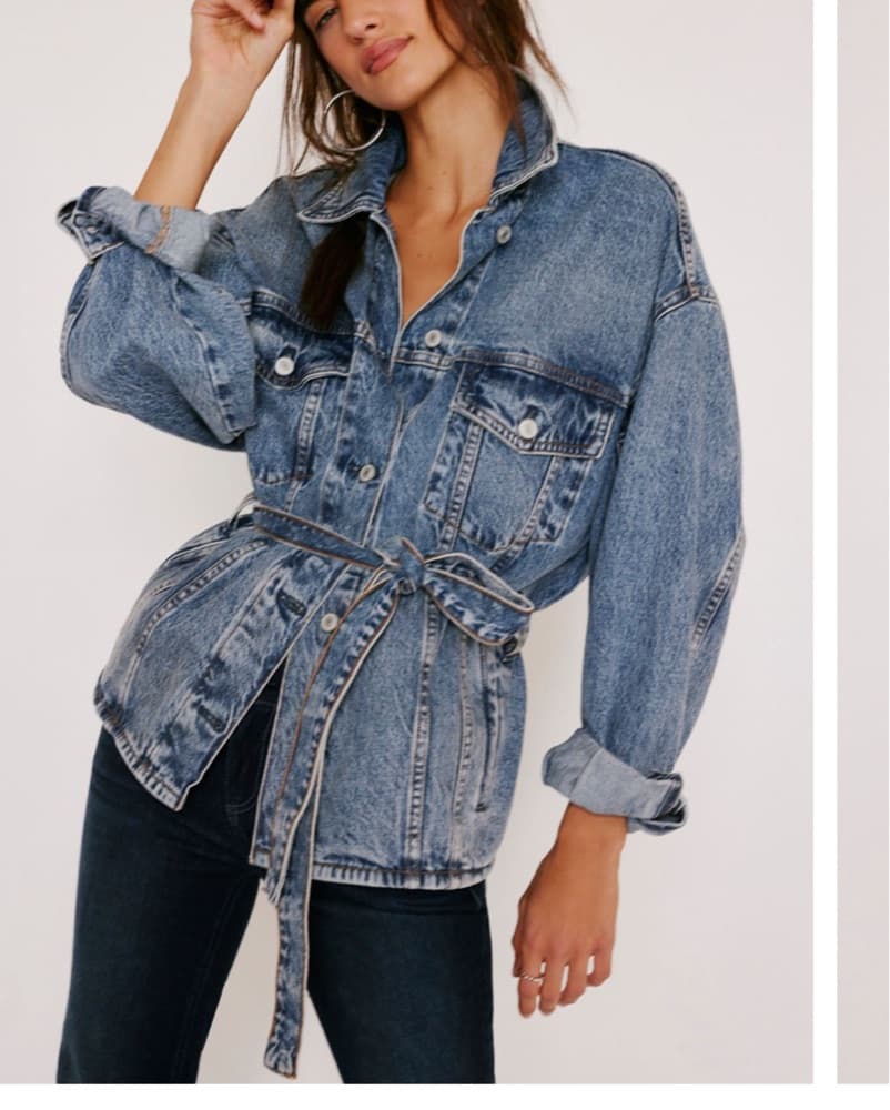 We The Free Knotted Denim Jacket - Image 2