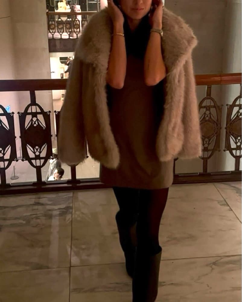 Real Faux Fur Coat - Image 1
