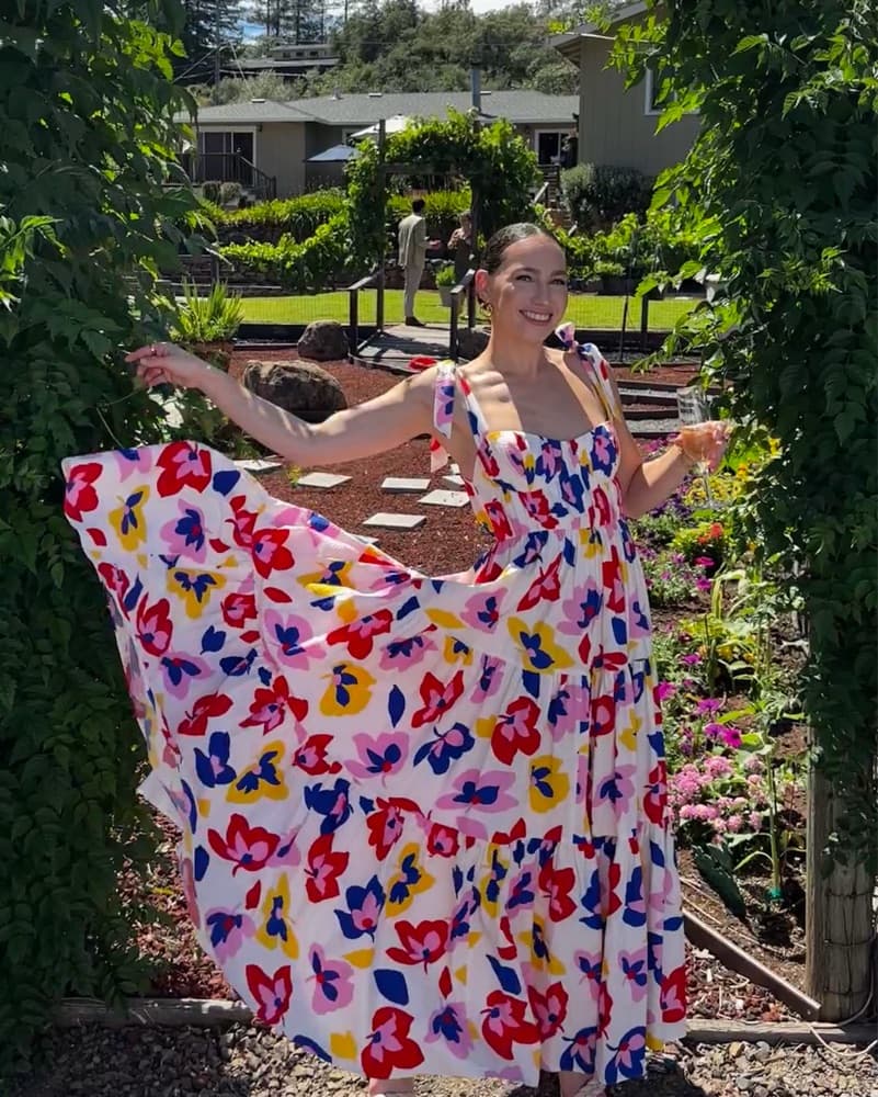 Kate Spade Summer Flowers Tiered Maxi - Image 2