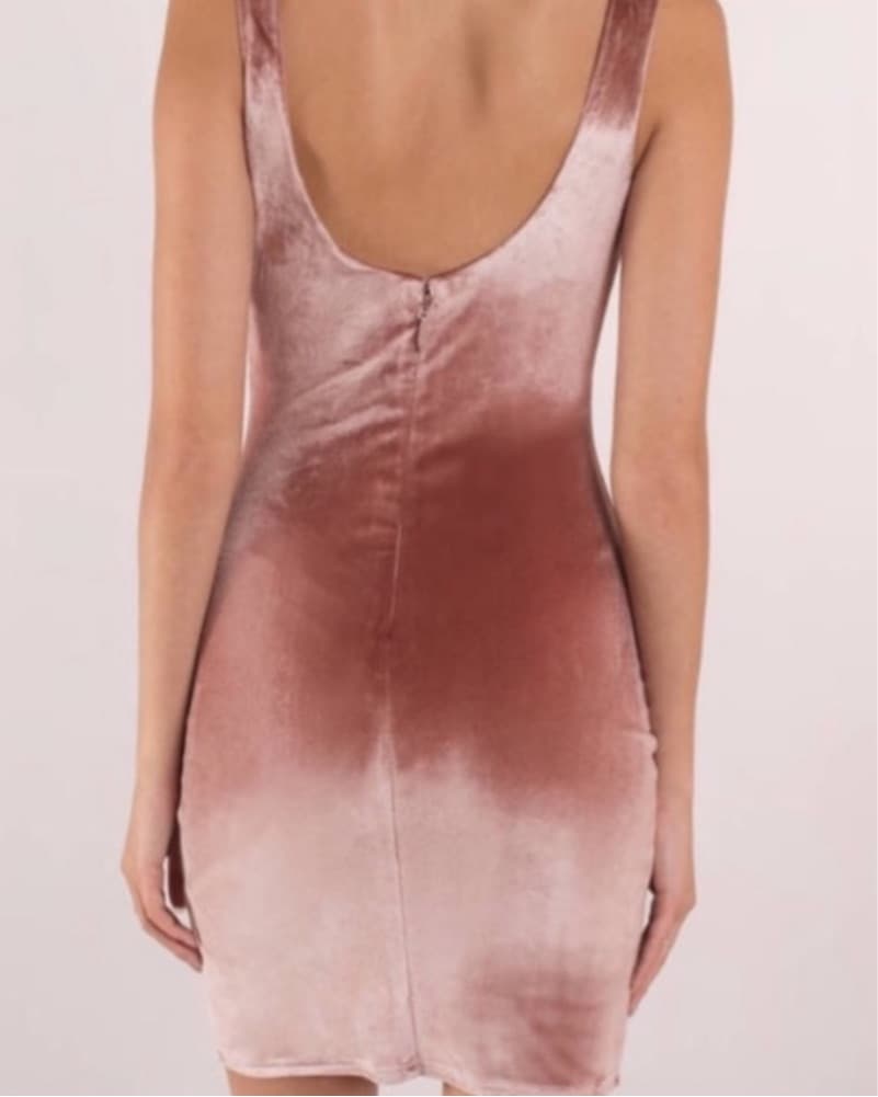 Velvet Mini Dress - Image 4