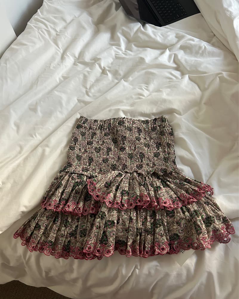Isabel Marant Layered High Rise Skirt - Image 2