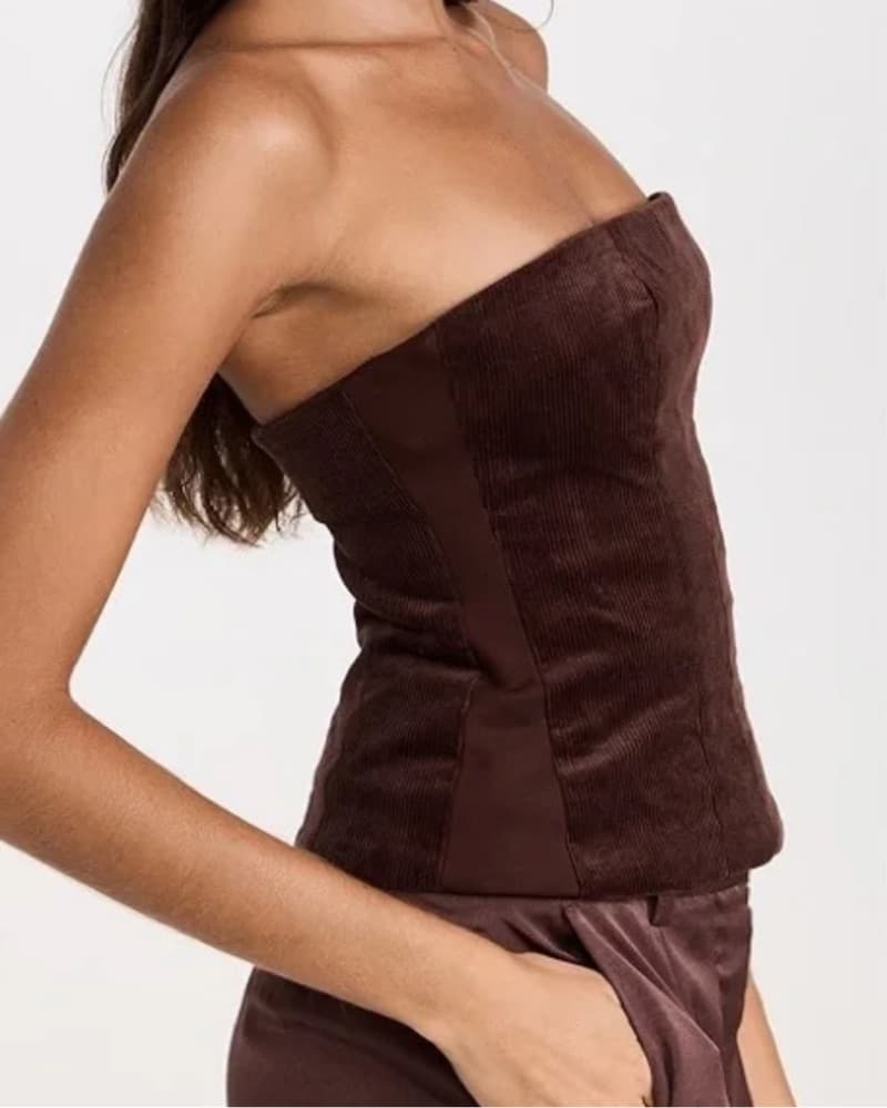 Staud Corduroy Tube Top - Image 4
