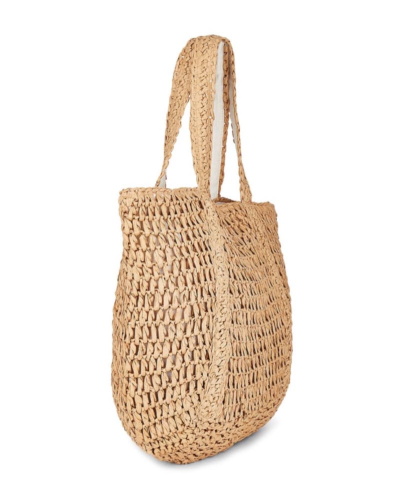 Hat Attack Slouchy Tote Beach Straw Tan - Image 3