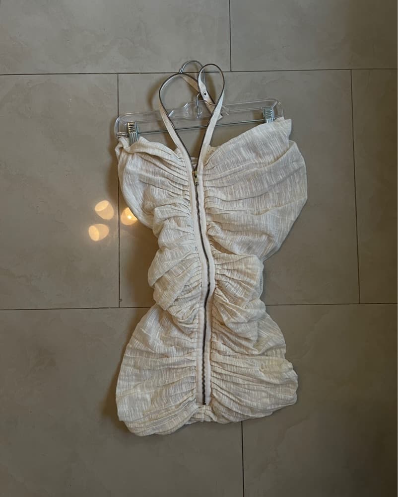 Alexis Unique Mini Zipper Dress  - Image 1