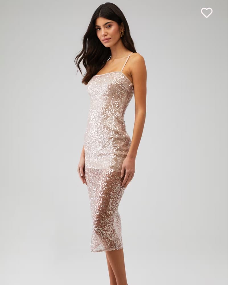 Shimmering Sequin Midi Dress - Image 2