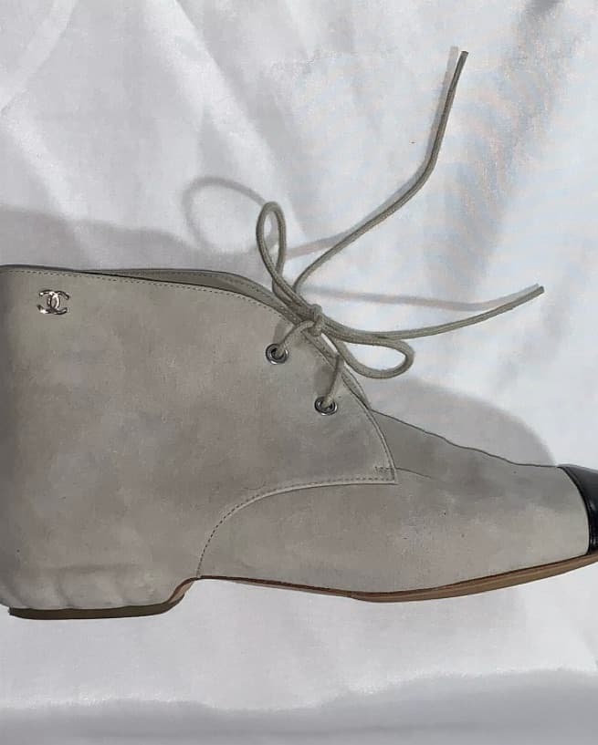 CHANEL size 35.5 chukka boots - Image 1