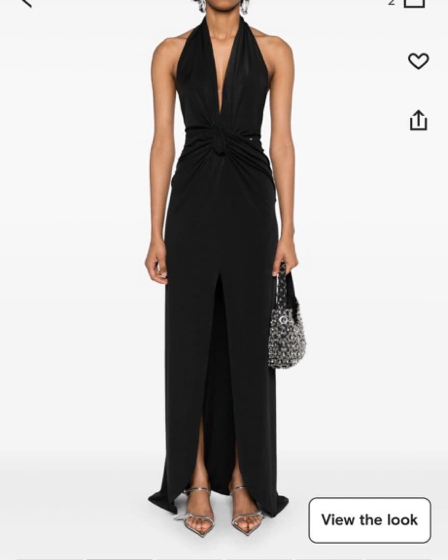 Nissa plunging V-neck Maxi Dress - Image 1