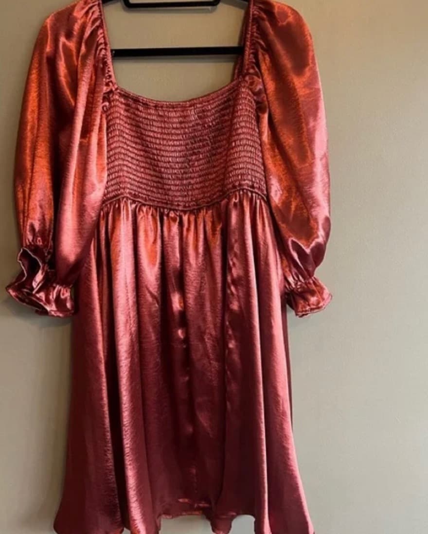 Metallic Copper Dress - Image 2