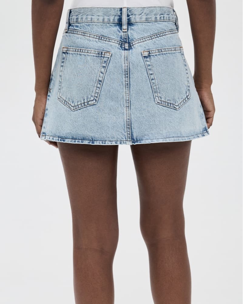 FRAME pleated Denim Mini Skirt - Image 2