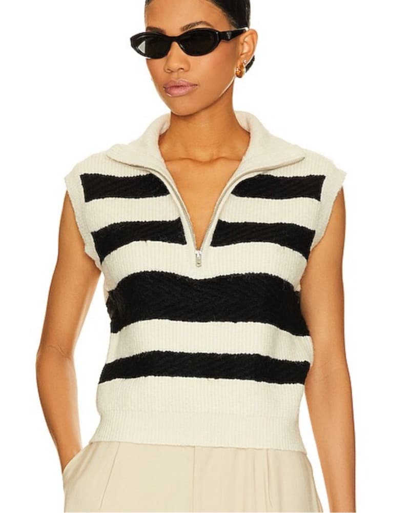 Millie Vest In Ecru - Image 1