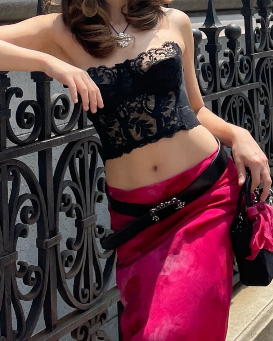 Sororite Vintage Black Lace Corset  - Image 4