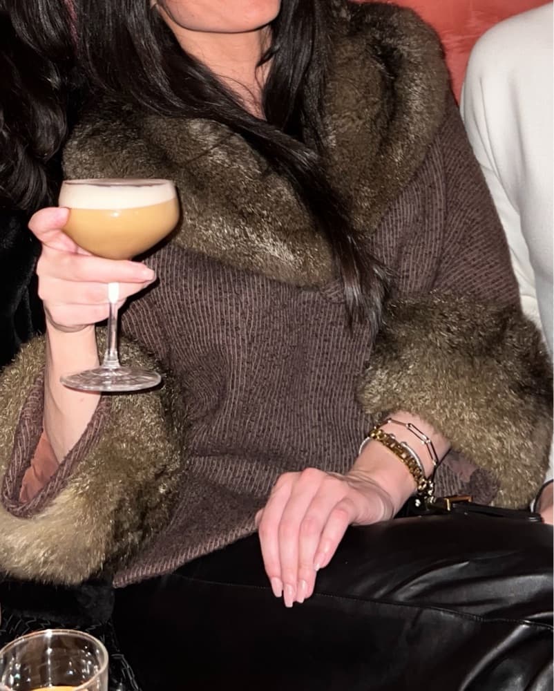 vintage faux fur jacket - Image 2