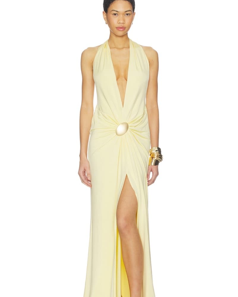 NBD juhi Gown Buttee Yellow - Image 1
