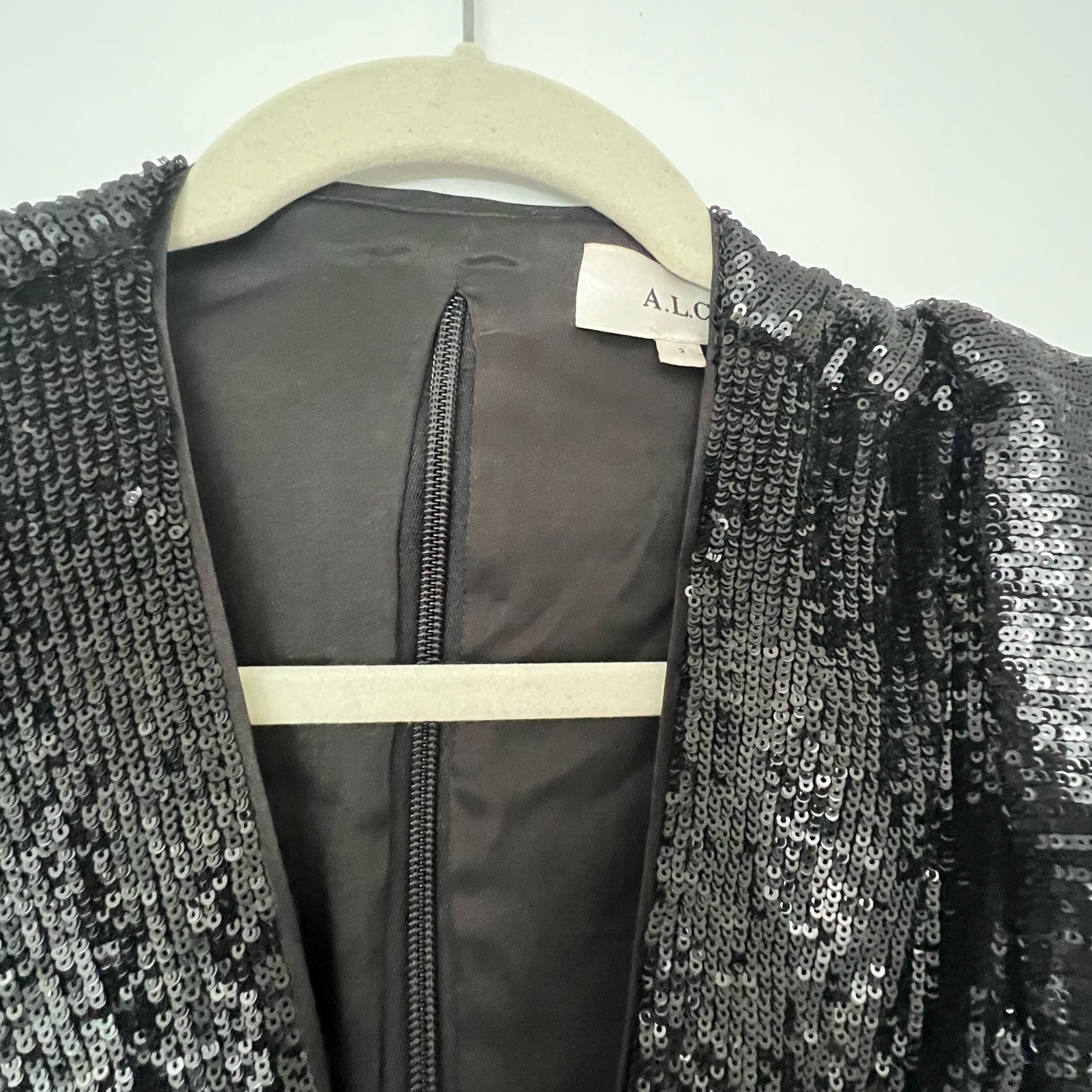ALC Alexis Sequin Cut Out Midi Dress - Image 4