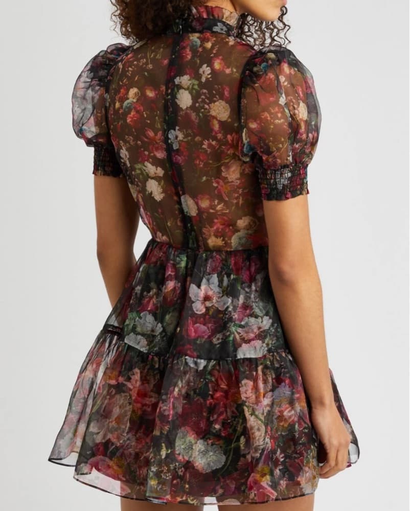 Alice and Olivia puff sleeve mini dress - Image 8