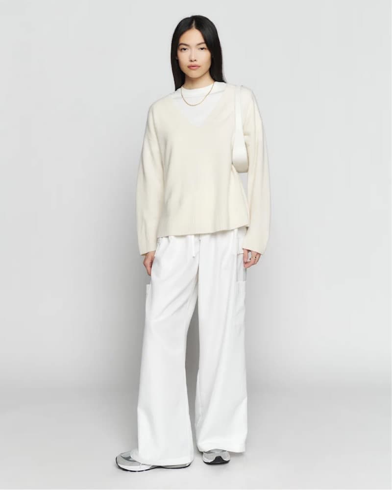 Reformation Wide Leg Cargo Pants - Image 4