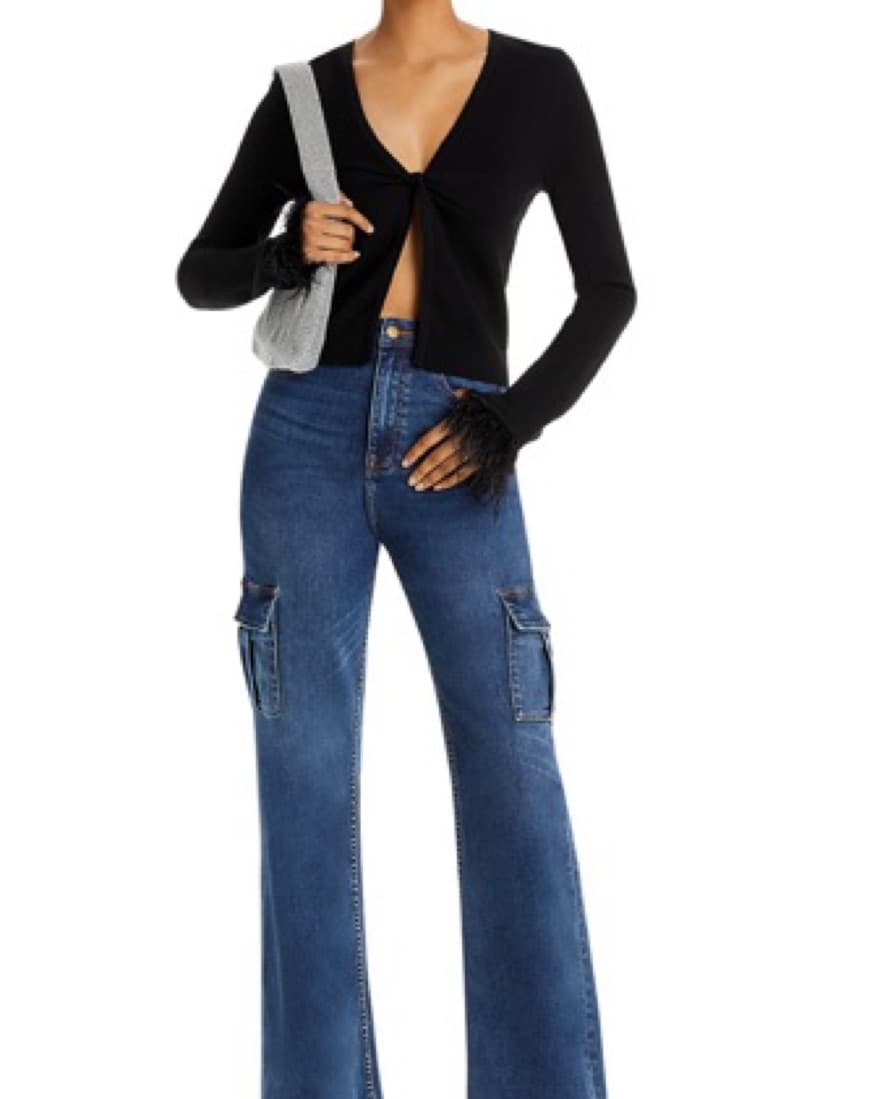 Maeve Riley X Bloomingdales Feather Top - Image 1
