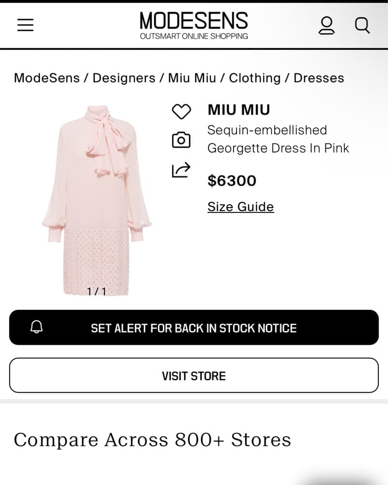 Miu Miu Sequin-embellished Georgette Dress in Pink - Image 2