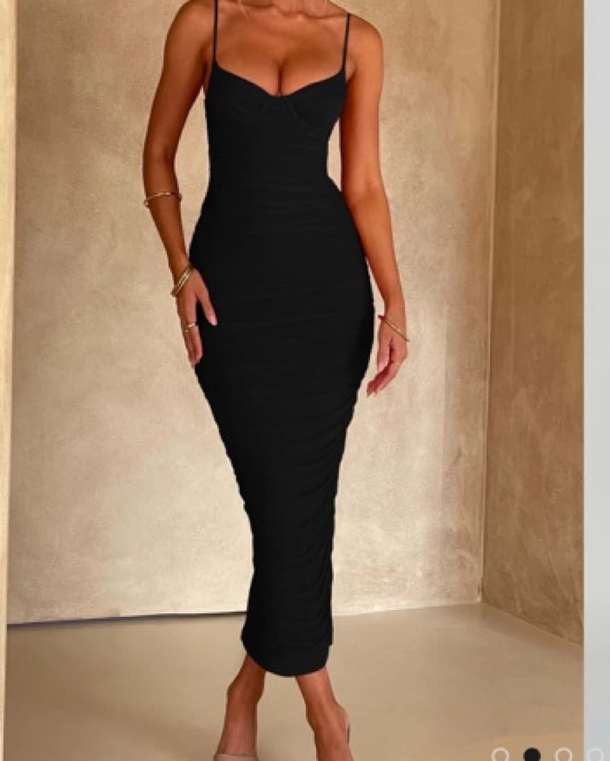 ROCHELLE MAXI DRESS - BLACK - Image 5
