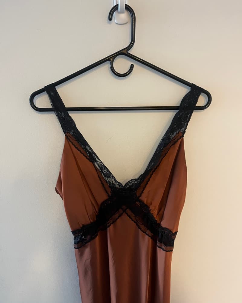 Abercrombie & Fitch Orange & Black Dress - Image 3