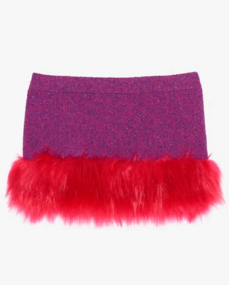 Saint Laurent Fur Skirt - Image 2