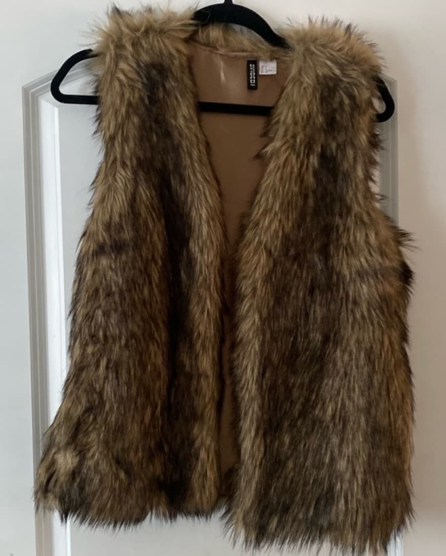 Faux Fur Vest - Image 1