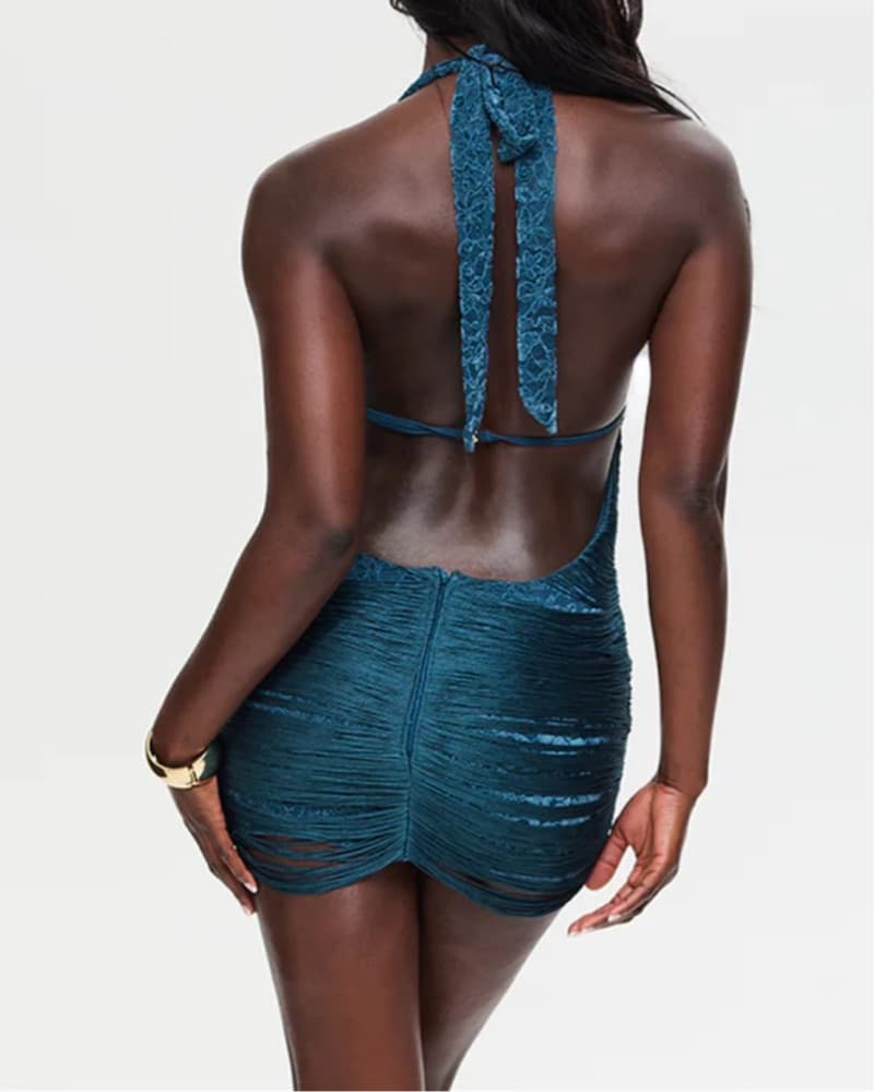 MURCI AZARI Teal Dress - Image 2