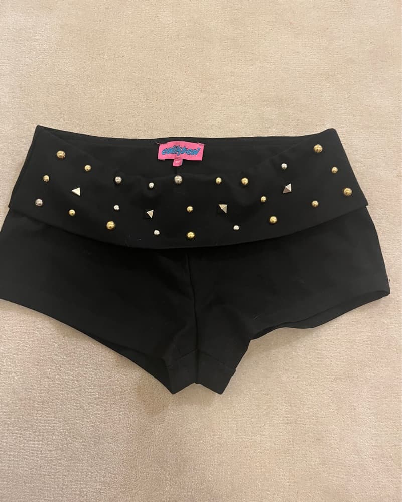 Edikted Gemmed Micro Shorts - Image 1
