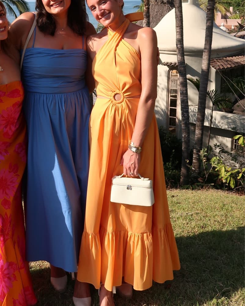Orange Halter Dress  - Image 3