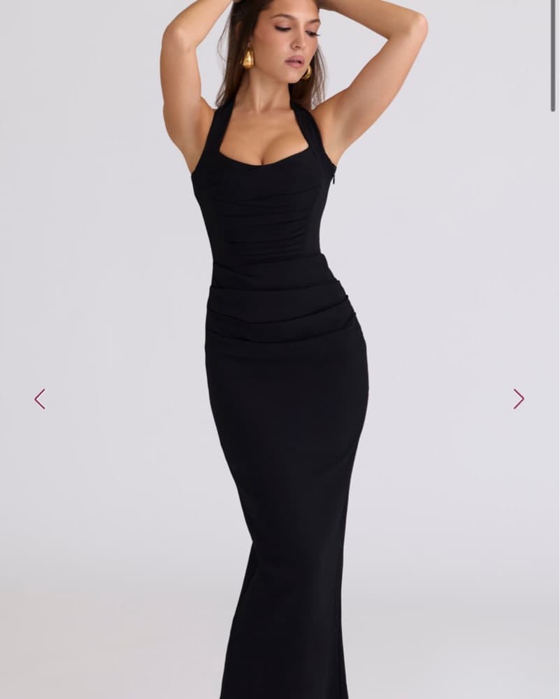 Black Sahar House of CB Sculpting Dress - Image 1