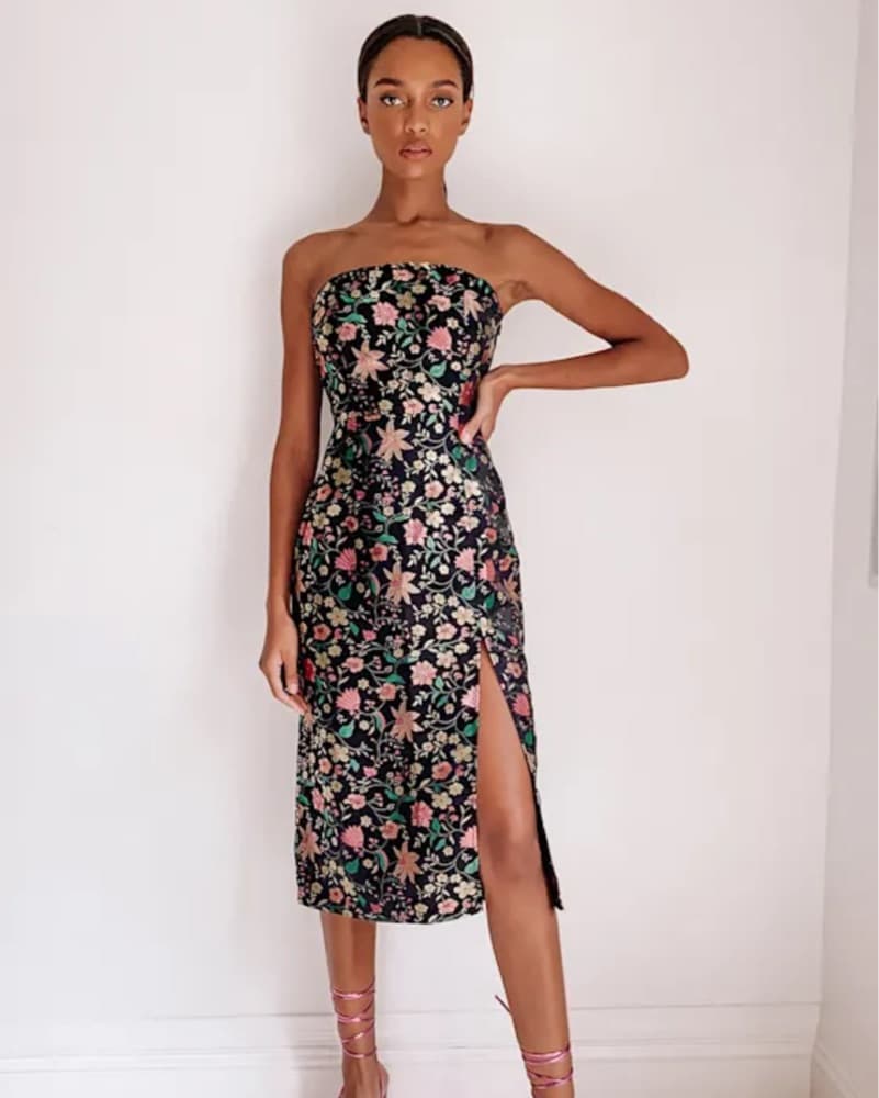 Lulu’s Strapless Wedding Guest Dress - Image 2