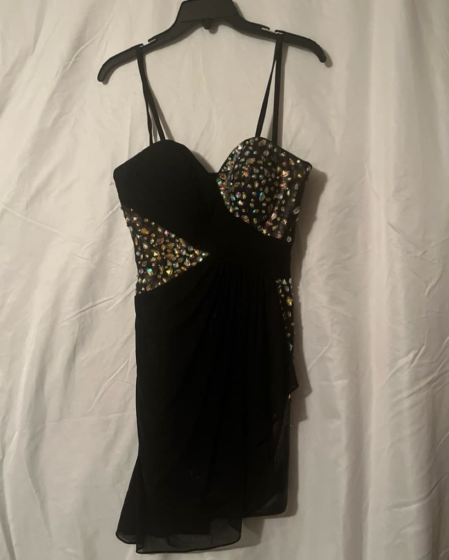 Terani Couture Rhinestone Cocktail Dress - Image 1