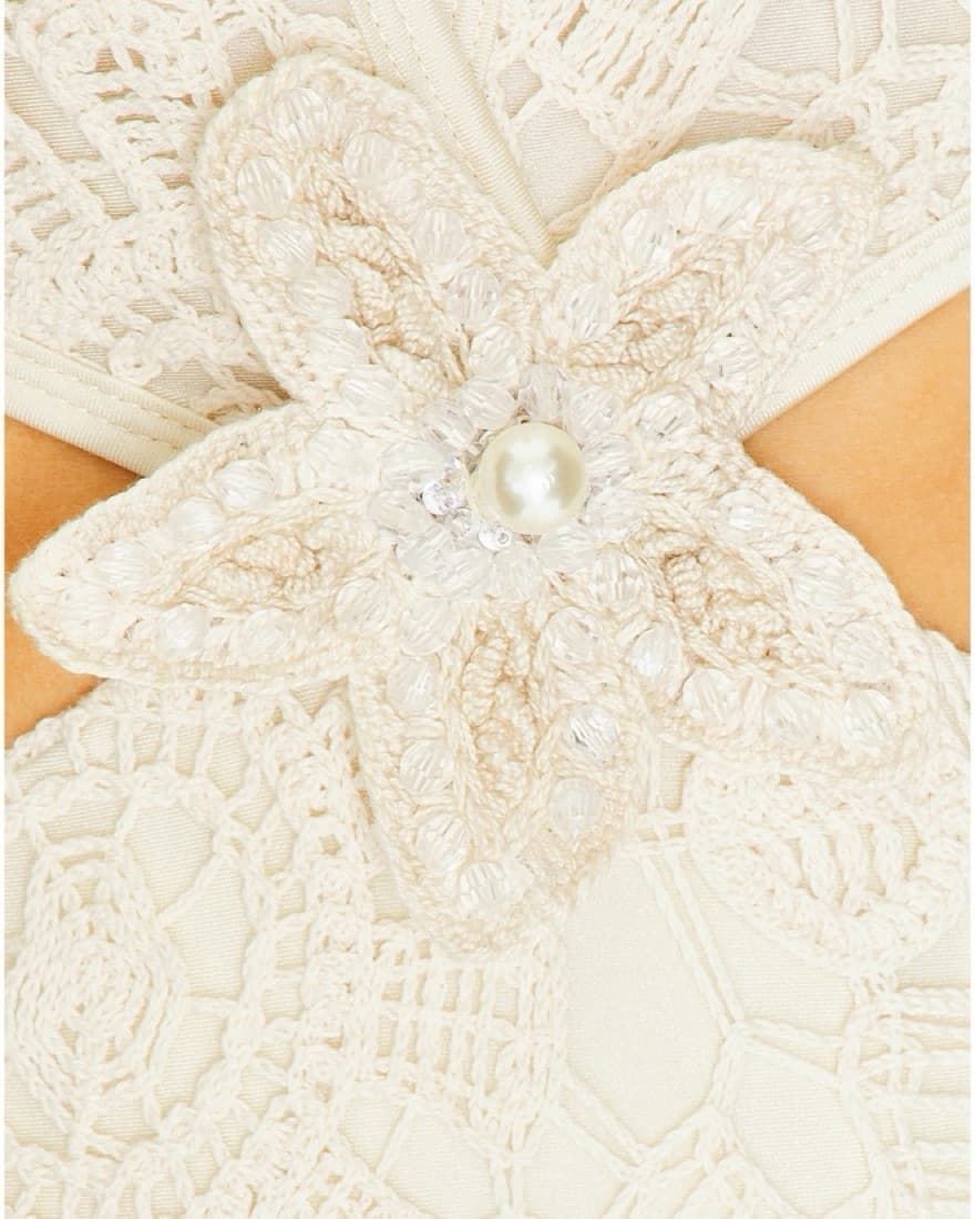 PatBo Cream Crochet Cut-out Dress  - Image 5
