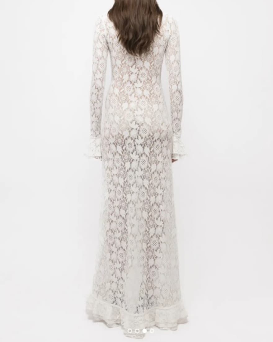 Arakii Lily White Lace Dress - Image 4