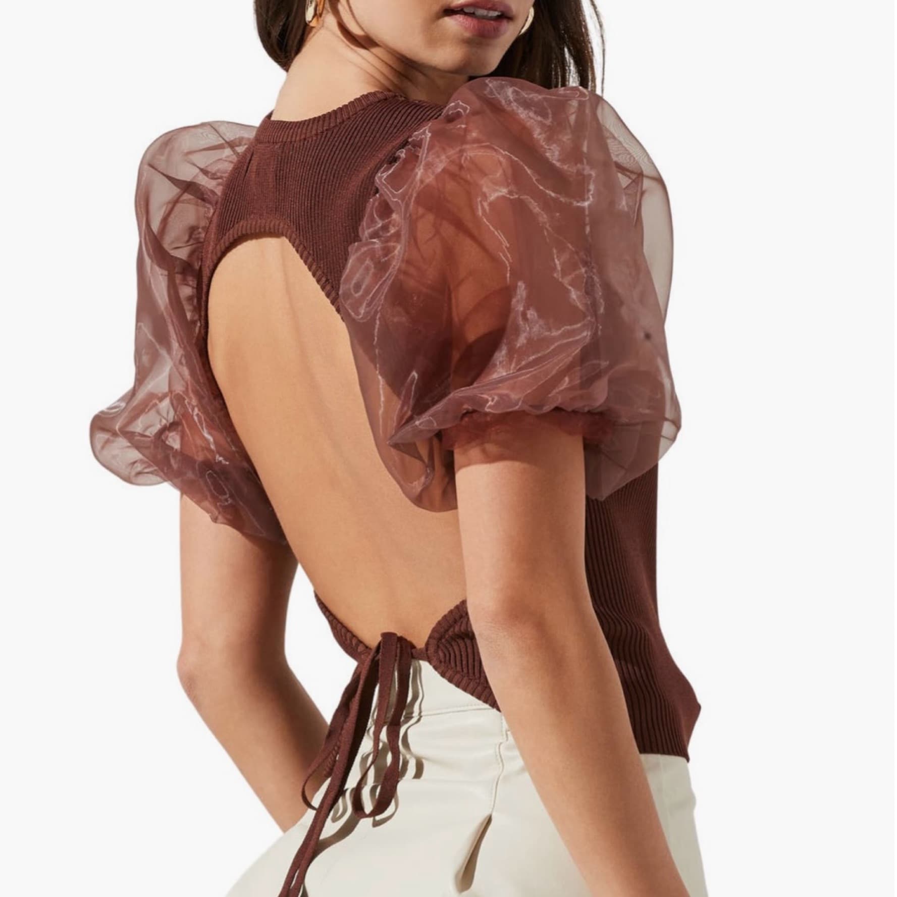 ASTR the Label Puff Sleeve Top - Image 2