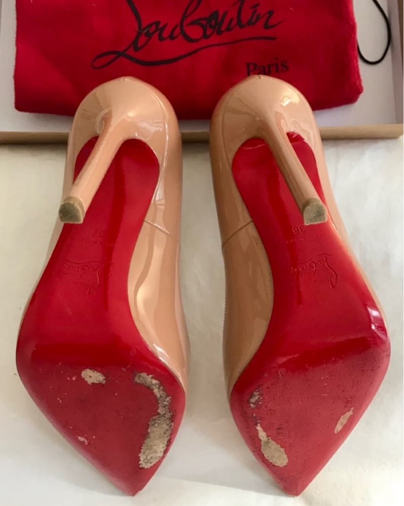 Christian Louboutin Nude Stilettos - Image 5