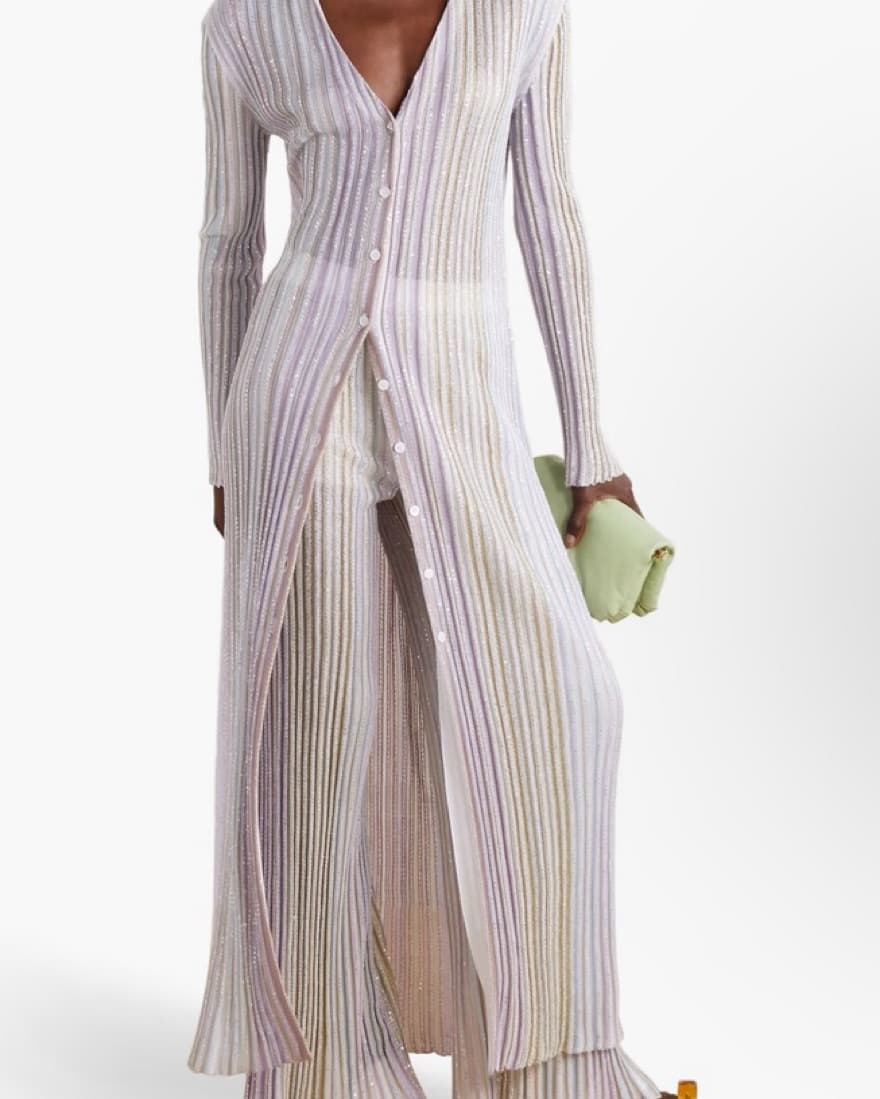 Missoni Embelished Striped Cover Up - Image 1