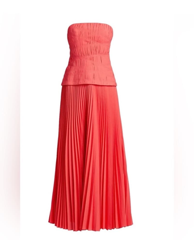 Acler Bristol Strapless Midi Dress - Image 1