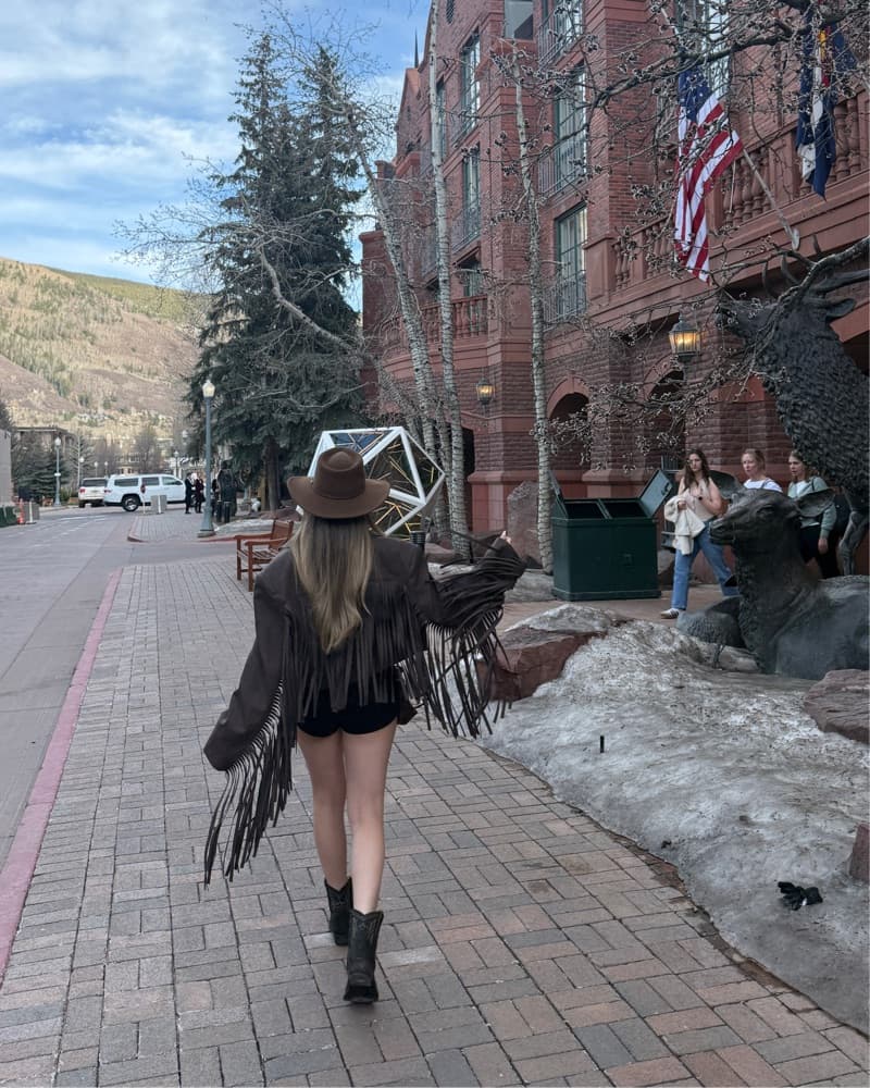 Leather Fringed Jacket Camila Coelho - Image 3
