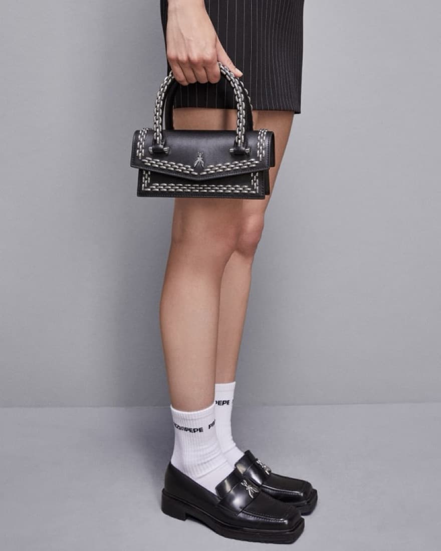 Patrizia Pepe Black Leather Bag - Image 2