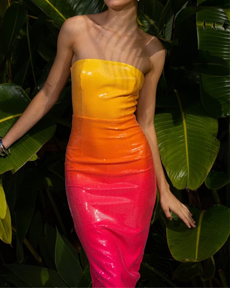 Runaway Malibu Midi Dress Tropical - Image 5