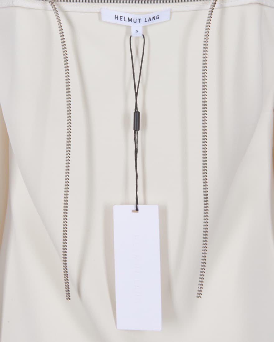 Helmut Lang ZIPPER WHITE SLIP DRESS - Image 5