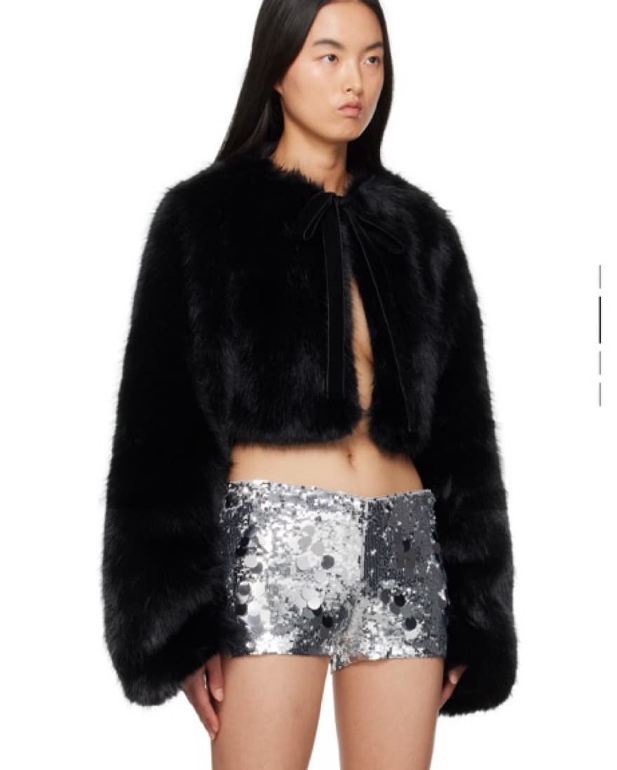 Guizio black cropped fur  - Image 2