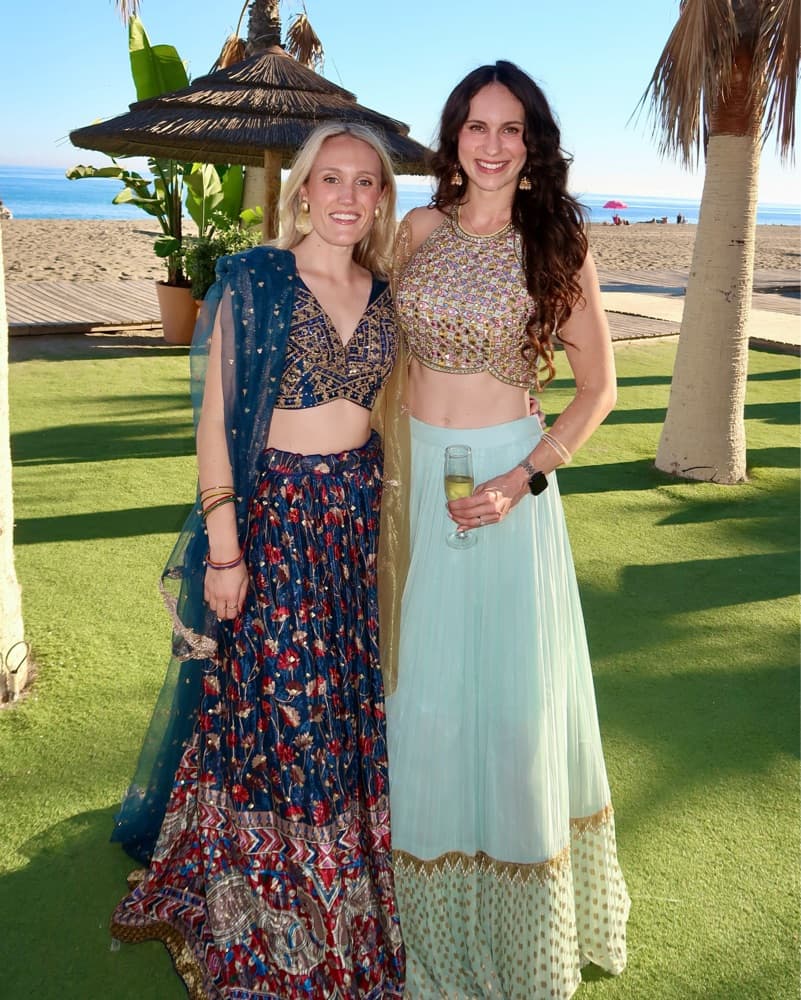 Lehenga, Light Blue And Gold  - Image 5