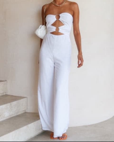 White Hello Molly Jumpsuit  - Image 2