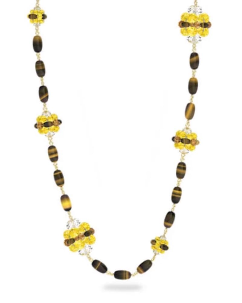 Swarovski Brown Beaded Necklace  - Image 1