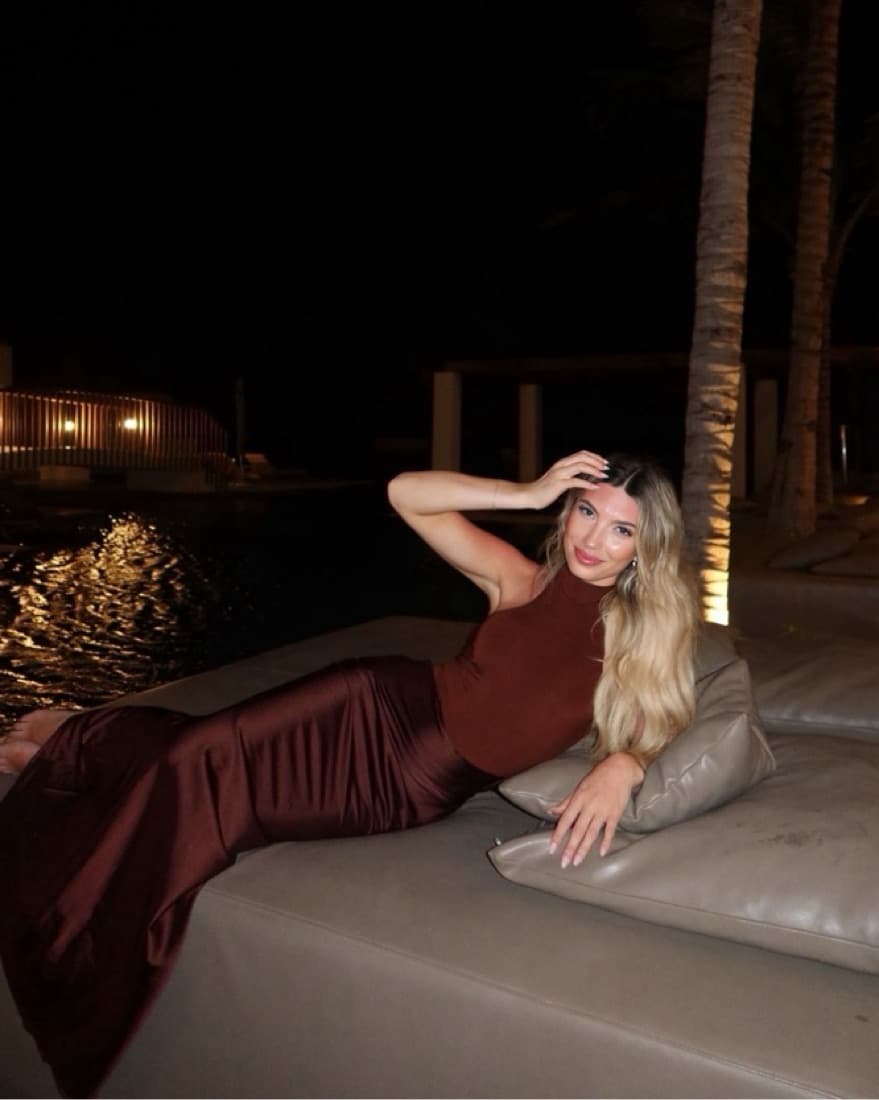 Commense Brown Cutout Dress - Image 2