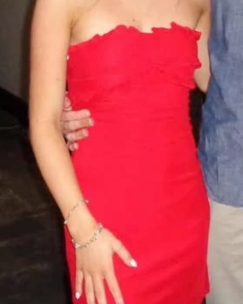 Red Princess Polly Ruffled Dress - Image 5