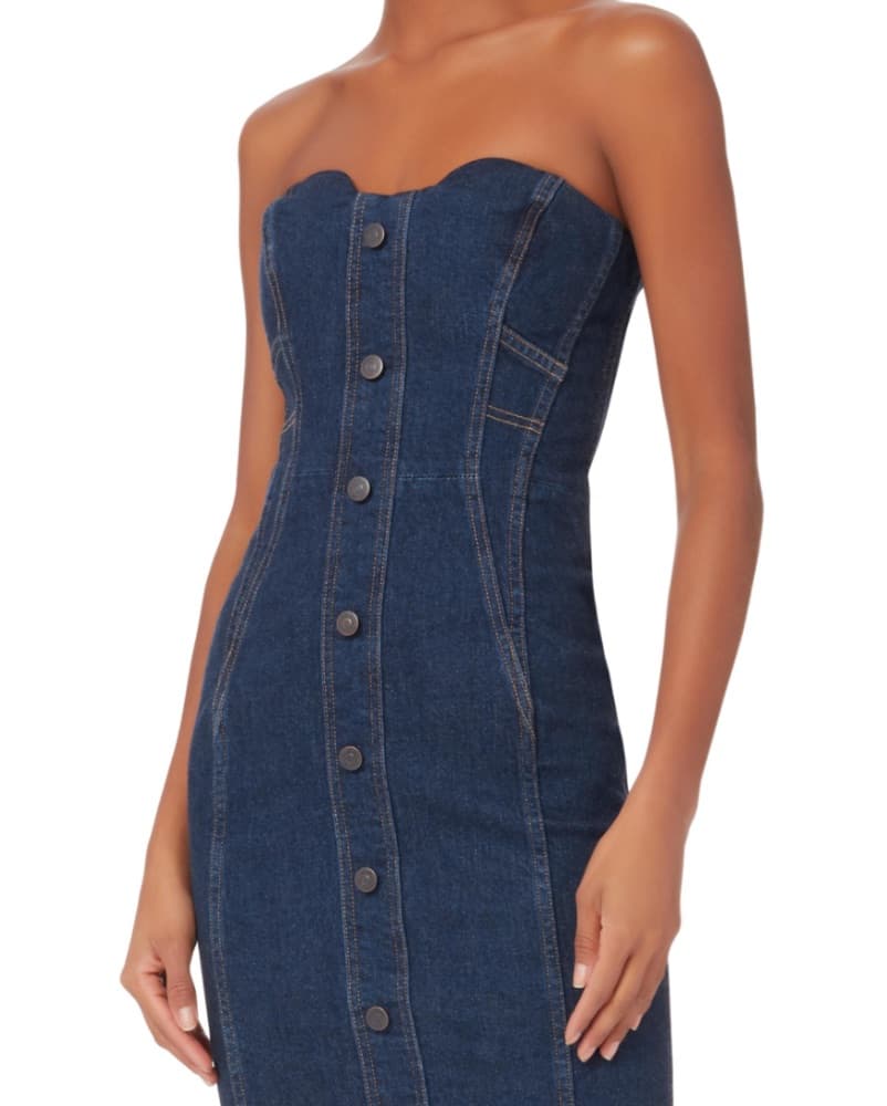Veronica Beard Liza Denim Dress - Image 2
